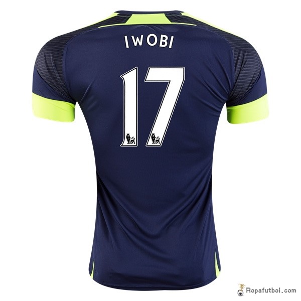 Camiseta Arsenal Replica Tercera Ropa Iwobi 2016/17 Azul